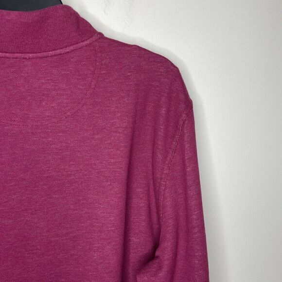 WALTER HAGEN 1/4 Zip Mens Large Mid-Weight Pique Fleece NEW Raspberry GOLF - Picture 5 of 11